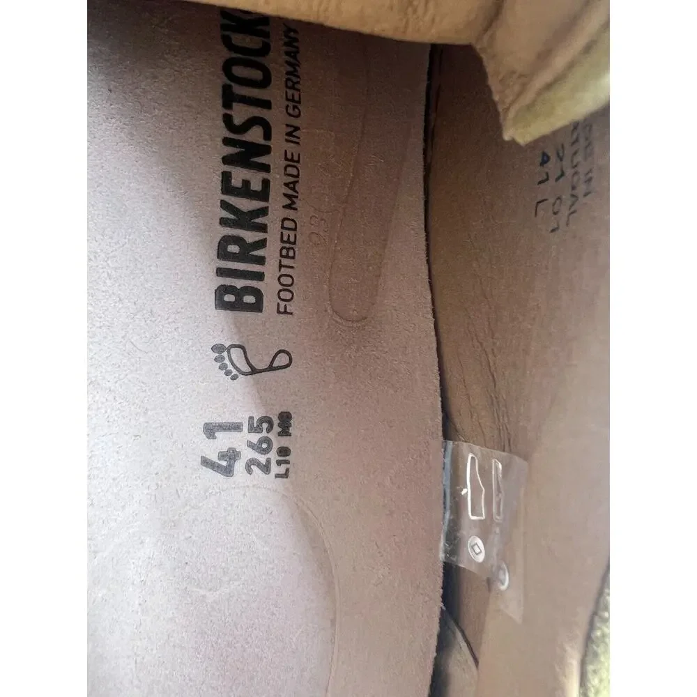 Birkenstock Bend Low Khaki Suede Shoes Size W10/M8 NEW - Picture 3 of 12